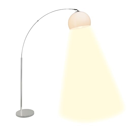 Brilliant Vessa Bogenstandleuchte 1 x E27 max. 60 W White/Chrome 92940/75