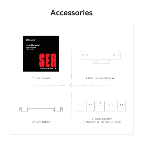 Beelink Mini PC Multifunctional SER5 Pro, Ryzen 5 5625U (up to 4.3GHz), 16GB RAM DDR4 SSD 500GB, Mini Computer for Light Gaming, Support Three Displays 4K (HDMI+DP+Type-C), 2.5G LAN