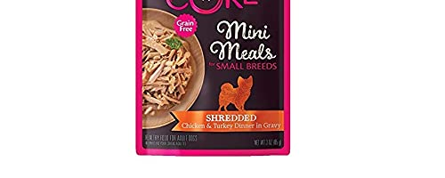 WELLNESS CORE SMALL BREED MINI MEALS SHREDDED CHICKEN & TURKEY DINNER IN GRAVY WET DOG FOOD