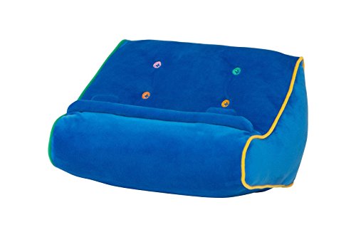 Book Rest, iPad & Tablet Holder. Ideal Book Couch Pillow / Stand for Reading in Bed. Perfect Christmas / Xmas Gift for all ages â€“ Blue