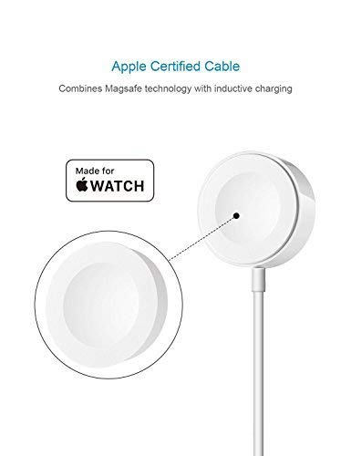 IQIYI [ Apple MFi Certified ] Apple Watch Charger,Magnetic Charging Cable for Apple Watch 38mm & 42mm - 0.3 Meter / 1.0ft