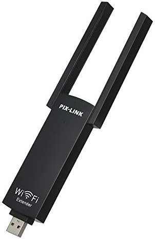 Grborn PIX-Link USB Wi-Fi Range Extender Wireless WiFi Repeater Dual Antenna WiFi Signal Booster Amplifier AP Reapter 300Mbps 802.11b/g/n