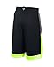 Under Armour Boys' Baseline Basketball Shorts, Black (001)/White, Youth Medium