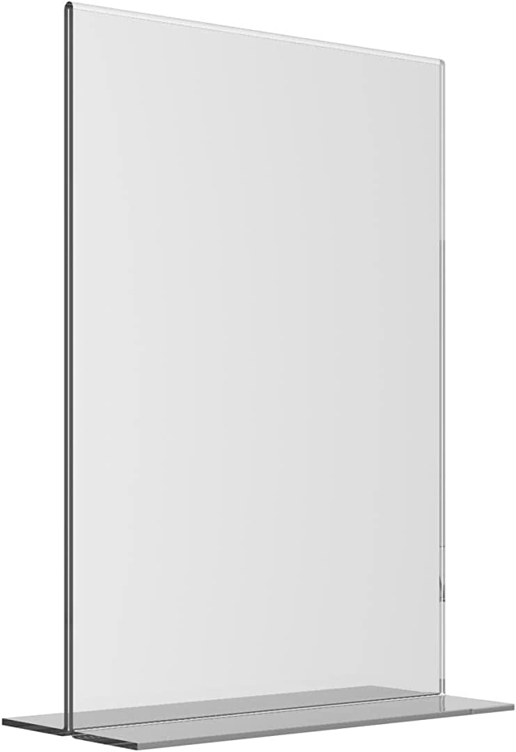 T-Shaped Transparent Acrylic Desktop Stand for A4 Vertical Documents: Elegant and Functional