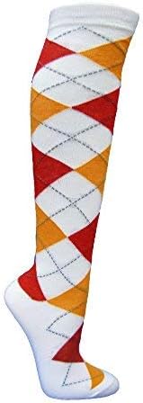 Argyle Fashion Women/Ladies Colorful Knee High Socks