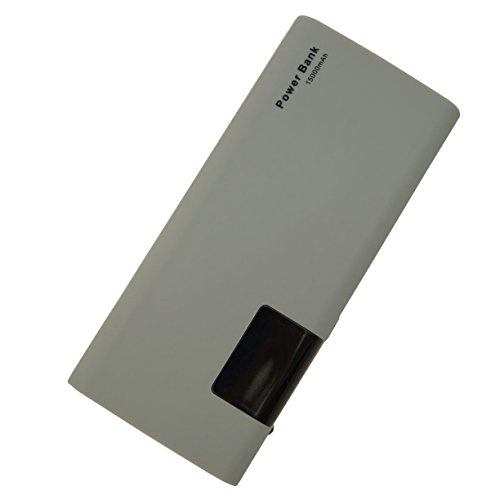BULL High Capacity 15000mAh New Universal Power Bank / Portable Charger / Extended Battery with LCD Display and LED Light for Laptops,Netbook,Cell Phones, iPhone, Tablets,MP3,Cameras,Gopro (gray) - Thumbnail 3