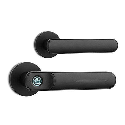 Keyless Entry Door Lock Smart Biometric Fingerprint Door Lock Safe Front Door Handle with Fingerprint Bluetooth App Key…