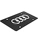 Fast & Furious for Audi Stainless Steel License Plate, Luxury Black Chrome 3D Front License Plate Covers with Logo Screw Nuts Set for Audi All Models