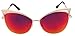 FEISEDY Sexy Cat eye Vintage Lunettes Metal Frame Flat Mirrored Lens Sunglasses