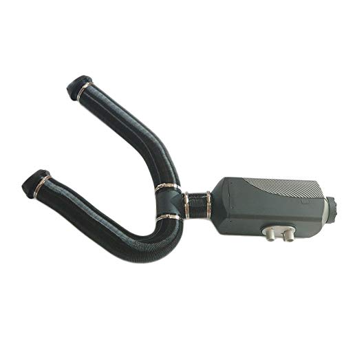 Ksruee Parking Air Heating Pipe Catheter, Parking Diesel Heater Replacement Hose, Clamp Fitting Heater Pipe Duct 75MM