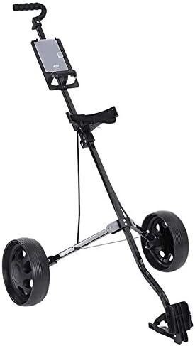 LiulingWSH Foldable Golf Cart,Adjustable 2 Wheel Height Push Pull Golf Steel Frame Cart Trolley Swivels LiulingWSH Foldable Golf Cart,Adjustable 2 Wheel Height Push Pull Golf Steel Frame Cart Trolley Swivels