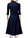 Miusol Women's Retro V Neck Vintage Style Cocktail Party Swing Dress