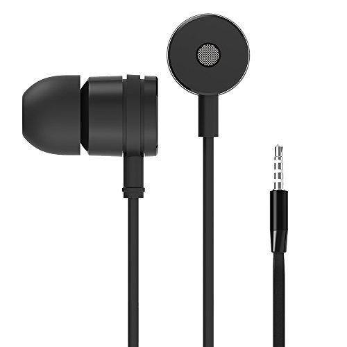 Earphones, NEXONÂ® Premium In-Ears Earbuds Tangle-Free with Mic Stereo Headphones - Made for iPhone, iPod, iPad, Samsung Galaxy, Android Smartphone, Tablets, MP3 Players