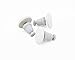 Pinion Pins Keyless Set of 8 Duvet Fasteners - Comforter Grips/Duvet Cover Clips/Magnetic Duvet Clip/Duvet Donuts (8 Pairs, White Cloth)