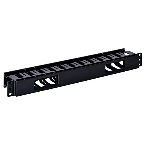 RackPath 1U 19 Inch Plastic Server Rack Mount Cable Management Duct