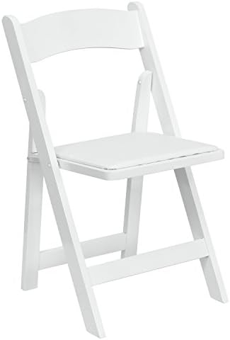 A Line Funniture Helicon White Wood Folding Chairs 4