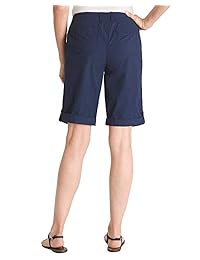 Pantalones cortos para dama, 11.0 in, color azul