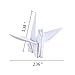 Hangnuo 50 PCS Origami Paper Cranes Folded DIY Japanese Crane Mobile String Garland for Wedding Party Backdrop Home Decoration, White