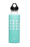 Hydroskins Hydro Flask Water Bottle Silicone Sleeve (Multiple Sizes & in Different Colors) (Tiffany Blue, 21 ounces)