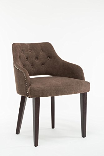Set Of 2 Oliver Smith Contemporary Tufted Nailed Microfiber Modern Sofa Chair Sofa Arm Chairs 10009 Brown - Thumbnail 4