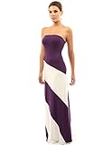 PattyBoutik Women's Striped Tube Maxi Dress