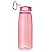 BOTTLED JOY BPA-Free Tritan Sport Water Bottle, Wide Mouth 27oz 800ml Spill Proof Sip & Handle Leak Proof Bottles Pink