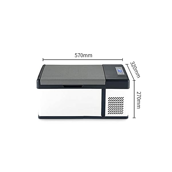 YANJ-Car-refrigeratorCompressor-Cooler-Box-Freezer-Box-With-1224220-Volt-Connection-For-Cars-And-Trucks-Capacity-LOLDF1-Size-15LA YANJ Car refrigerator,Compressor Cooler Box Freezer Box With 12/24/220 Volt Connection For Cars And Trucks Capacity LOLDF1 (Size : 15LA)