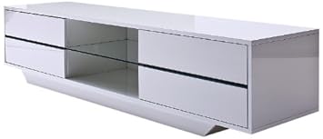 Robas Lund, Lowboard, Fernsehtisch, TV-Schrank, Blues, MDF/Hochglanz, 40 x 160 x 36 cm, 59075W14