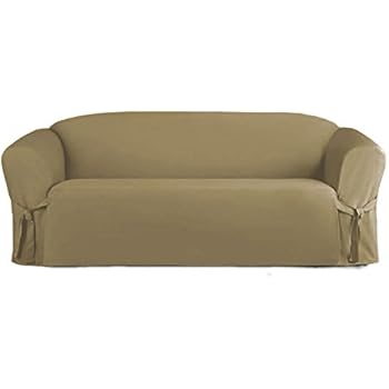 Amazon Com Soft Micro Suede Solid Beige Tan Khaki Couch Sofa