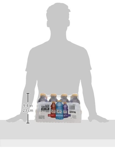 GATORADE G2 THIRST QUENCHER SPORTS DRINK, VARIETY PACK, 20OZ BOTTLES, 12 PACK, ELECTROLYTES FOR REHYDRATION