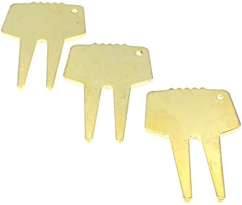 Moore Golfing Divot Repail Tool Club Rest Steel 3 Pack Gold