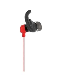 JBL   Reflect Mini auriculares estéreo con cable en la oreja, a prueba de sudor con 1 botón remoto y micrófono (rojo)