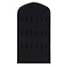 Supertech 32 pockets& 18 hook-and-loop tabs Hanging Jewelry Organizer Dual Sides Space-saving Household Accessory Holder Storage Bag (Mode B Black)