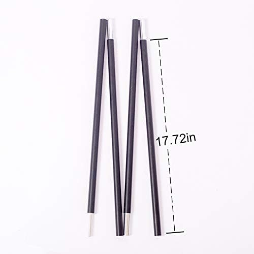 Heypshine Tarp Pole, Aluminum Alloy Tent Poles Accessories for Backpacking Shelters, Collapsible Lightweight Poles Headroom Canopy Porch Awning Sun Sails Support