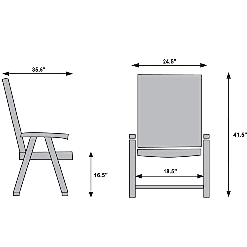 KETTLER Gautzsch (FO) Sieger Palma Folding Armchair Plastic Frame White