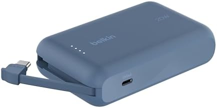 BoostCharge 10000 mAh Bateria Externa com Cabo USB-C - Azul