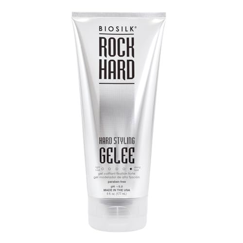 BioSilk Rock Hard Gel, Firm-Hold Hair Gel for Long-Lasting Styles, Shapes, Defi…