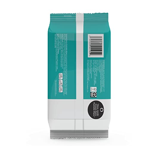 AMAZON BASICS FLUSHABLE ADULT TOILET WIPES, FRAGRANCE FREE, 42 COUNT (PACK OF 8) (TOTAL 336 WIPES) (PREVIOUSLY SOLIMO)