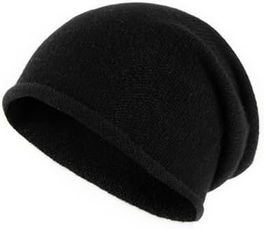 Double-Layered 100% Cashmere Oversized Knitted Beanie with Gift Box Villand 100% Cashmere Beanie for Women and Men with Gift Box  main image 4