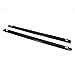 Westin Wade 72-41451 Truck Bed Rail Caps Black Smooth Finish with Stake Holes for 2002-2009 Dodge Ram 1500 2500 with 6.5ft bed (Set of 2)