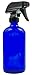 Sally's Organics Empty Blue Glass Spray Bottle - 16oz Refillable Container