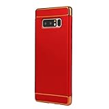 Coohole 2017 New Fashion Thin Electroplate Hard Case Cover for Samsung Galaxy Note 8 (Red, Note 8)