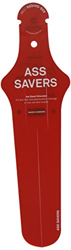 Ass Savers Extended Bike Mudguard Rain Road Rear Saddle Red Bicycle Fender
