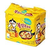 Samyang Fire Hot Cheese Flavored Chicken Ramen Noodles Pack of 20, Korean Noodles