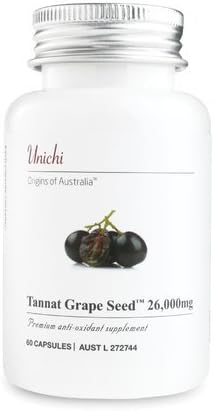Uinchi Tannat Grape SeedTM 26,000mg (60 Capsules) Imported from Australia