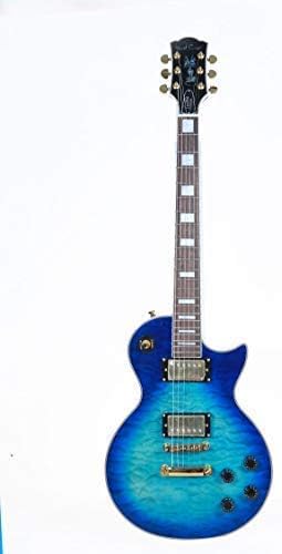 Bad Cat Electric Guitar Unicorn Limited Custom Diamond Blue LC204 by BCI