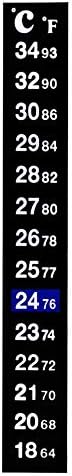 Patgoal Adhesive Temperature Display Sticker Strips Instant Easy Reading Thermometer for Brewing, Fermenting, Refrigerator and Aquariums 1PC