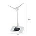 Solar Wind Mill Solar Powered Windmill Toy - Solar Energy Children Science Teaching Tool, Home Decor Garden Desk Ornament for Education or Fun