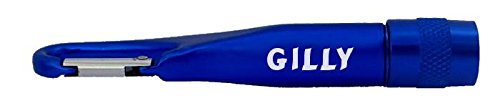 Carabiner Flashlight with text Gilly (first name/surname/nickname)