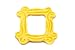 Friends Yellow Peephole Frame Magnet – Cool TV Props Show Memorabilia – Handmade Friends Merchandise – 3” x 3”